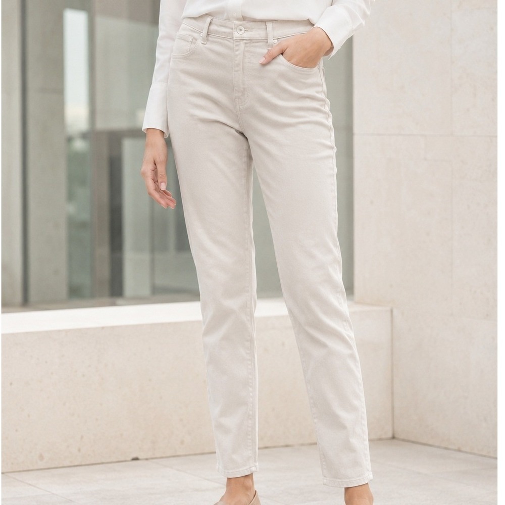 L'AGENCE Women's Mid Rise Skinny Jeans Taupe Stone Wash Size 32‎ Slim Stretch